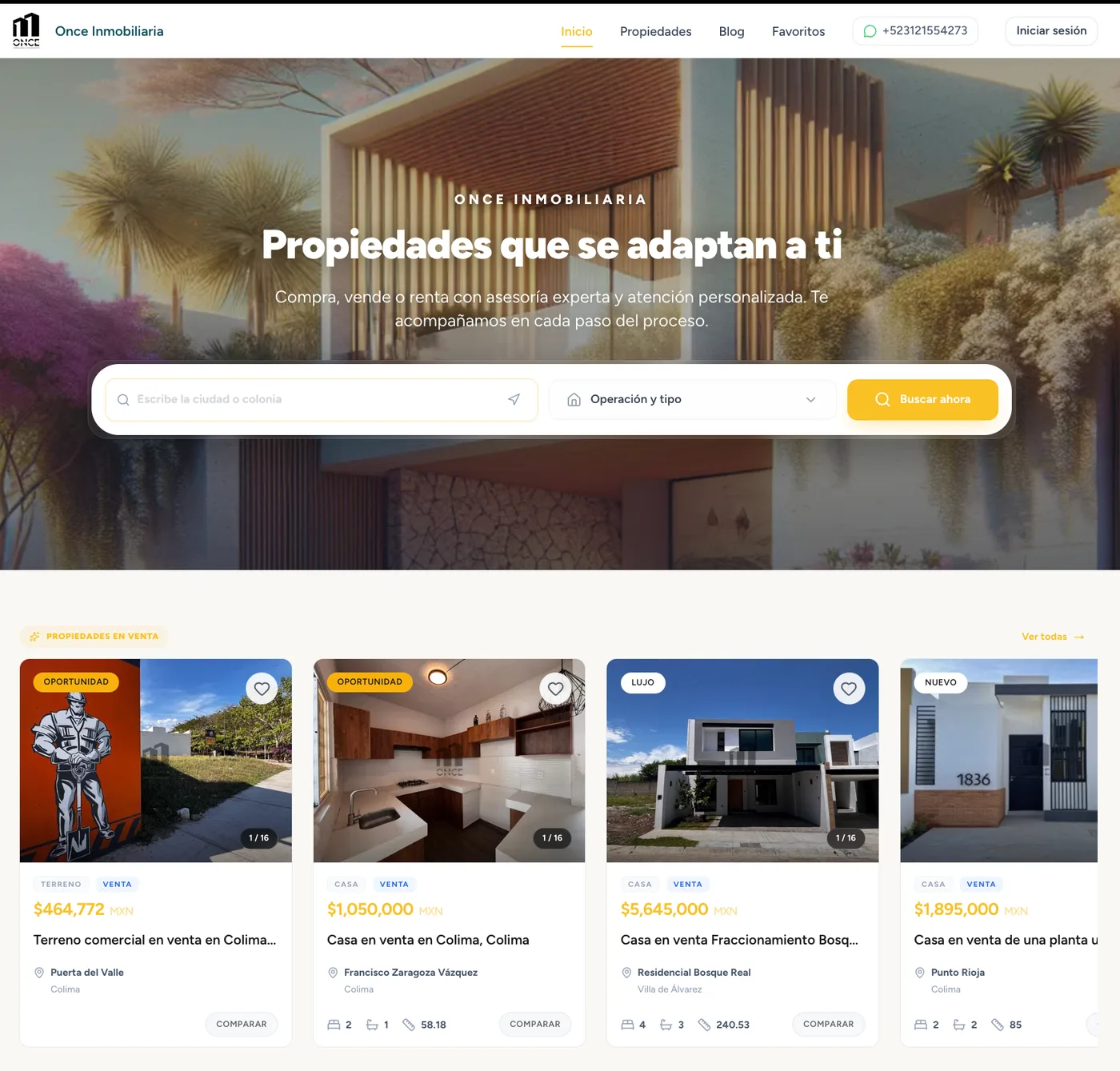 Ejemplo de portal inmobiliario con marca propia en MetroBrok